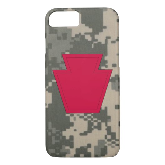 28e Infanteriedivisie "trapeziumdivisie" Camo Case-Mate iPhone Case (Achterkant)