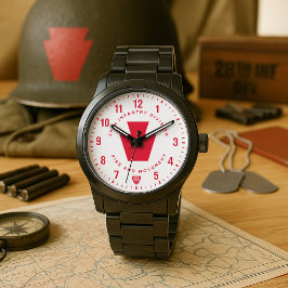 28e Infanteriedivisie "Vuur en Beweging"-tribute Horloge