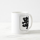 28e Infanteriestelsel - Zwarte leeuwen Koffiemok (Voorkant rechts)