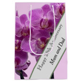 28e Jubileum voor bruiloft bewerken Medium Cadeauzakje (Achterkant)