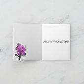 28e Jubileum voor bruiloft Editable Orchid Kaart (Binnen)