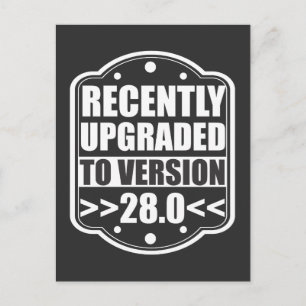 28e verjaardag 28 jaar oud 1991 Feest Briefkaart