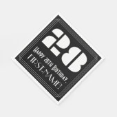 28e verjaardag: Art Deco geïnspireerd look "28" +  Servet (Hoek)