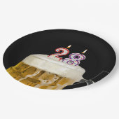 28e verjaardag bier op zwart Bord (Gekanteld)