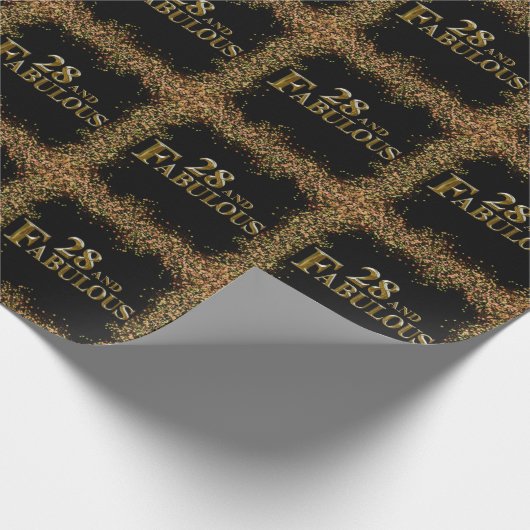 28e verjaardag cadeaupapier (Hoek)