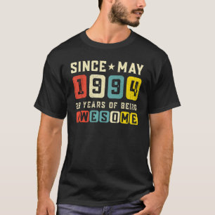 28e verjaardag Geweldige sinds mei 1994 Vintage T-shirt