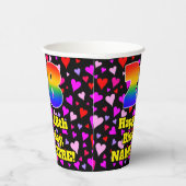 28e verjaardag: Het liefhebbende Kunstpatroon, Reg Papieren Bekers (Rechts)