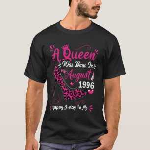 28e verjaardag hoge hak Een koningin werd geboren T-shirt