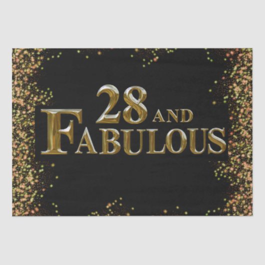 28e verjaardag tissuepapier (Voorkant)