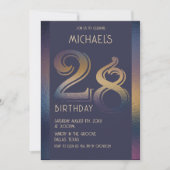 28e verjaardag uitnodiging (Voorkant)