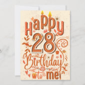 28e verjaardag voor mij - joyeux anniversaire (Voorkant)