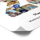 28e Verjaardagsfeest Nummer 28 Foto Collage Poster (Hoek)