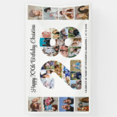 28e verpartij Cijfer 28 Fotocollage Spandoek (Verticaal)