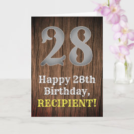 28ste verjaardag: Country Western geïnspireerd uit Kaart