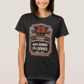 28th Wedding Anniversary For Him  Man Husband T-shirt (Voorkant)