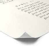 28x20" 15 Tafels van 8 Zitkaarten Poster (Hoek)