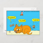 293 cartoon van de luchtvogel briefkaart (Voorkant / Achterkant)