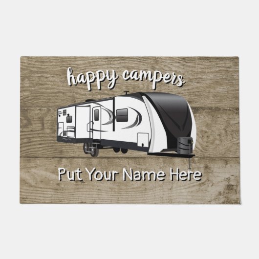 297Rsts Groot-Design trailer Brown Deurmat (Voorkant)