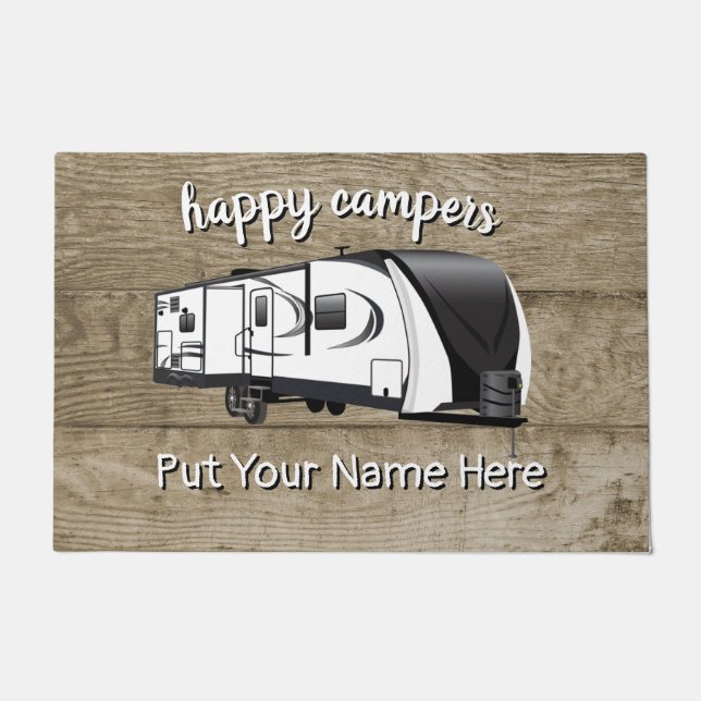 297Rsts Groot-Design trailer Brown Deurmat (Voorkant)