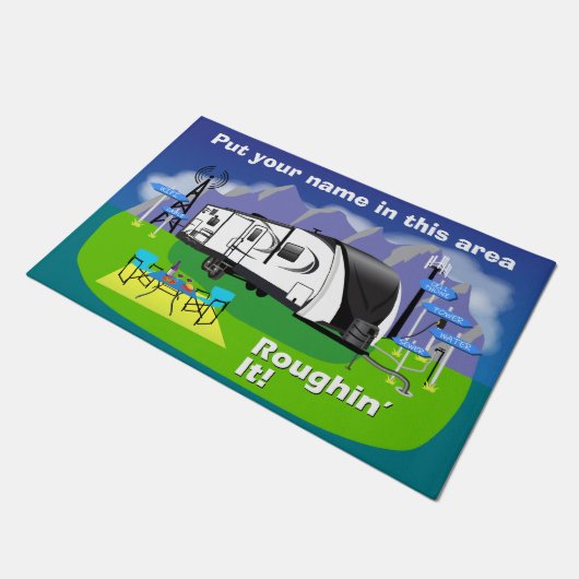 297rsts Grote Ontwerpreflectie Deurmat (Schuin)