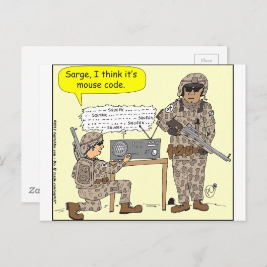 299 mose - code cartoon briefkaart (Voorkant / Achterkant)
