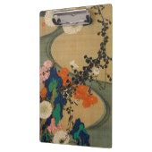 29. 菊 流 図, 若 冲 Chrysanthemum & Stream, Jakuchüu Klembord (Links)