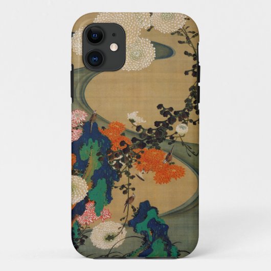 29. 菊 流 図, 若 Chrysanthemum & Stream, Jakuchu Case-Mate iPhone Case (Achterkant)