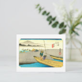 29. 見 宿, 広 重 BRIEFKAART (Staand voorkant)