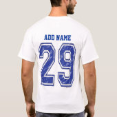 29 Aangepast Jersey T-shirt (Achterkant)