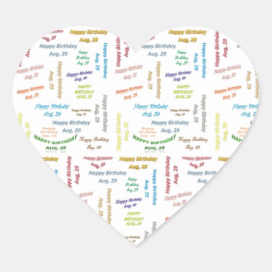 29 augustus, Sticker op zondag (Voorkant)