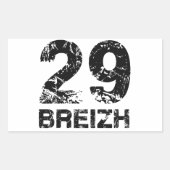 29 Breizh Rechthoekige Sticker (Voorkant)