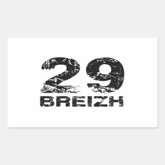 29 Breizh Rechthoekige Sticker