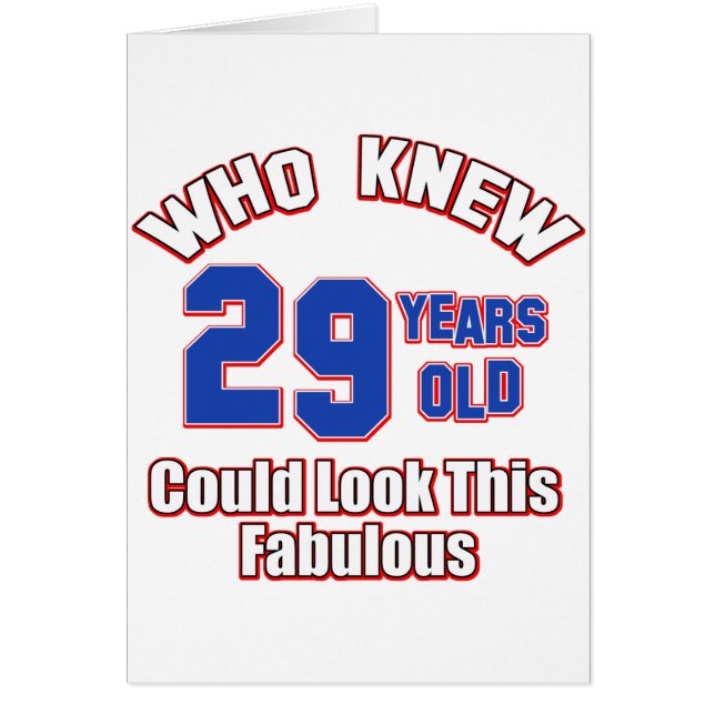 29 er geweldig uitzien (Voorkant)