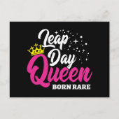 29 feb Schrikkeldag Koningin Schrikkeljaar Verjaar Briefkaart (Voorkant)