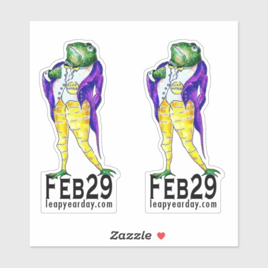 29 feb. Zijn koninklijke luiheid Sticker (Vel)