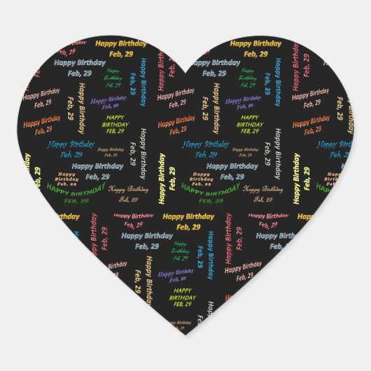 29 februari, 29-jarige Sticker (Voorkant)