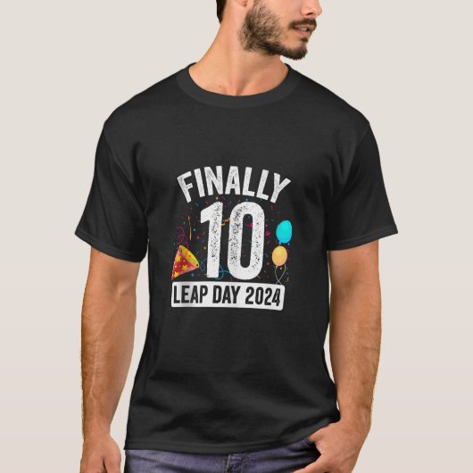 29 februari eindelijk 10 jaar oude sprong D T-shirt (Voorkant)