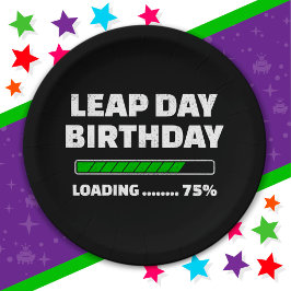 29 februari Schrikkeljaar Verjaardag 75% Loading S Papieren Bordje