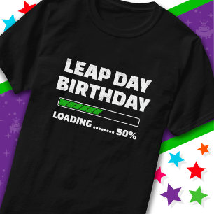 29 februari schrikkelverjaardag 50% aan het laden t-shirt