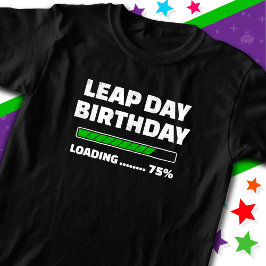 29 februari schrikkelverjaardag 75% aan het laden  t-shirt
