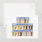 29 februari - Verjaardag katten Briefkaart (Voorkant / Achterkant)