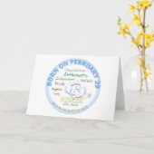 29 februari - Vissen Kaart (Gele Bloem)