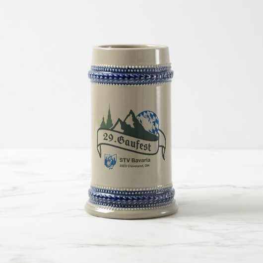 29. Gaufest Beer Stein - grijs Bierpul (Center)