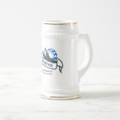 29. Gaufest Beer Stein - wit en goud Bierpul (Voorkant rechts)