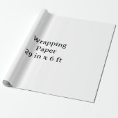 29 in x 6 ft Mat Cadeaupapier (Uitgerold)