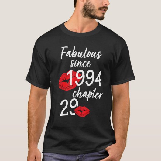 29 jaar oud en fantastische verjaardag sinds 1994  t-shirt (Voorkant)