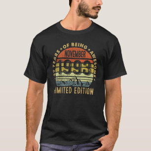 29 jaar oud Geweldige sinds november 1993 29e gebo T-shirt