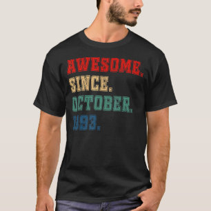 29 jaar oud Geweldige sinds oktober 1993 29e geboo T-shirt