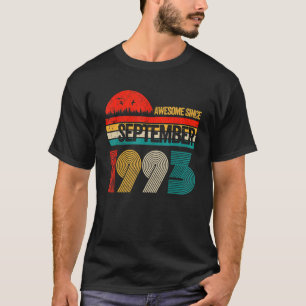 29 jaar oud Geweldige sinds september 1993 29 jaar T-shirt