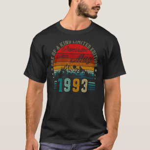 29 jaar oud mei 1993 29e verjaardag t-shirt
